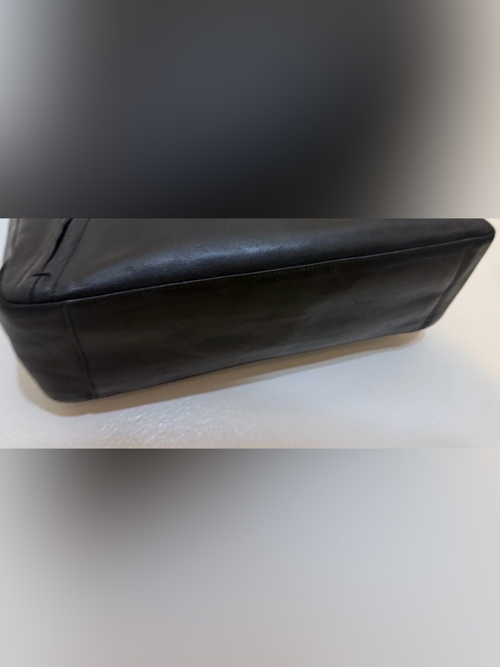 Authentic Ferragamo Black Soft Leather Hobo Tote Bag with Dual Outer Zips - Picture 6 of 12